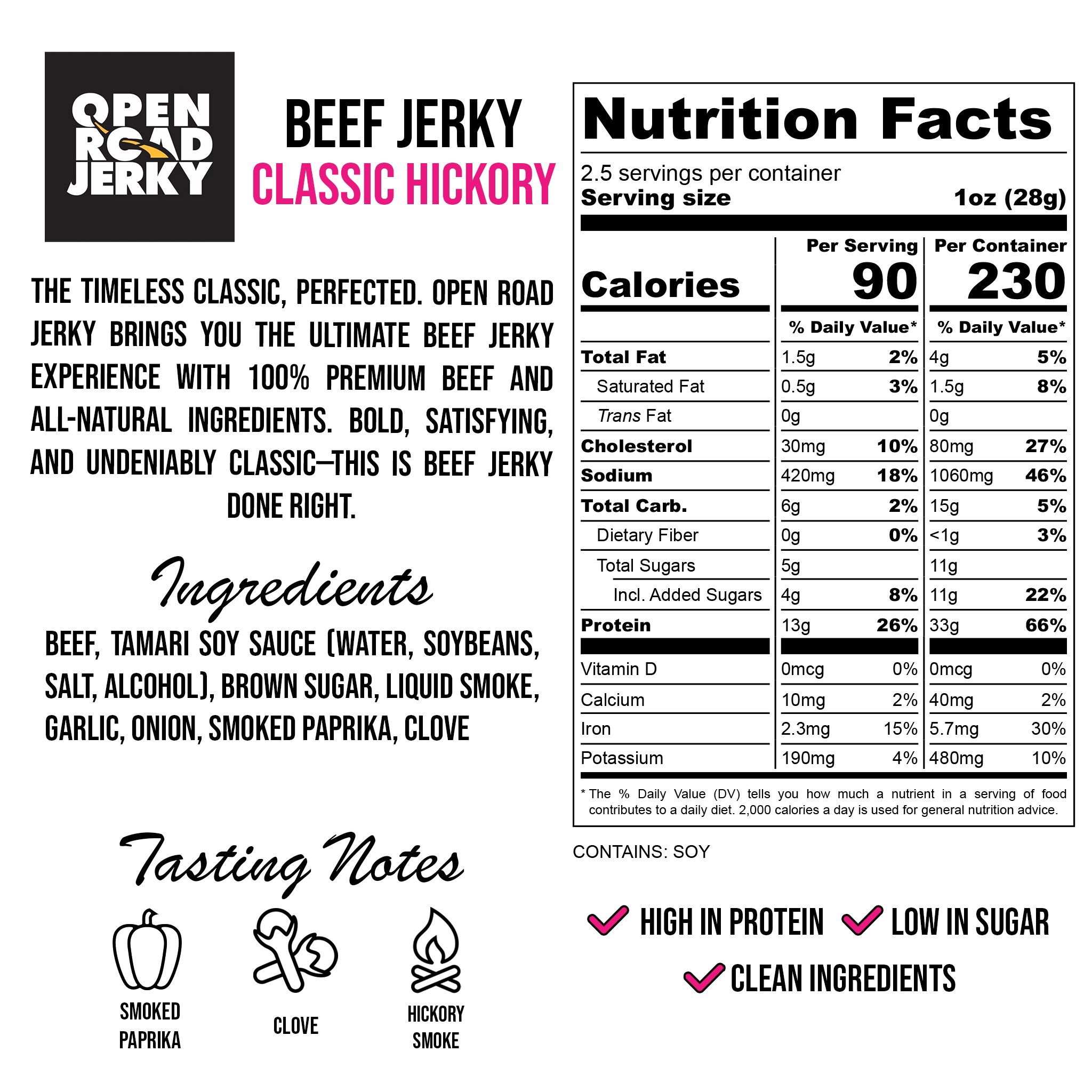 Classic Hickory Beef Jerky