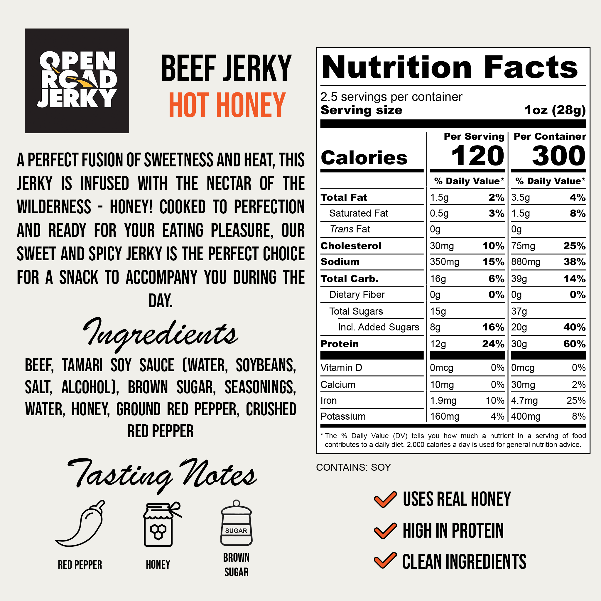 Hot Honey Beef Jerky